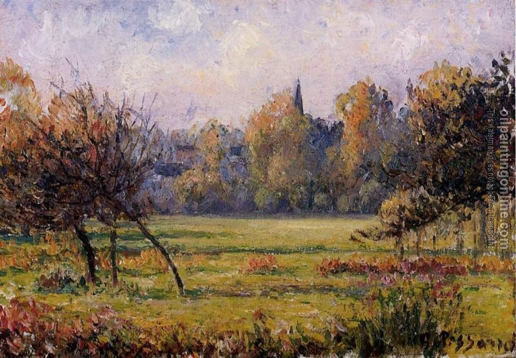 Pissarro, Camille - Landscape at Bazincourt